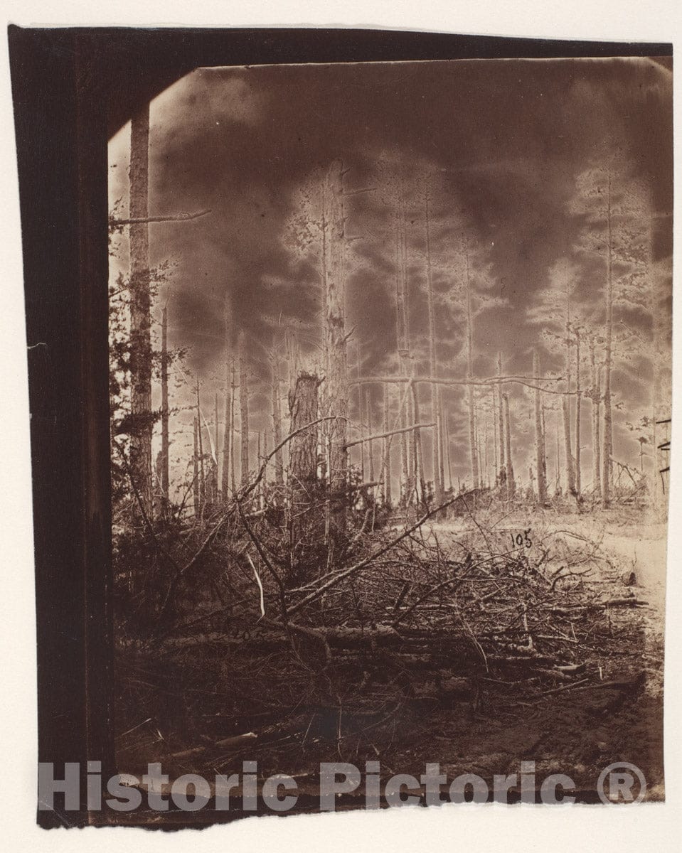 Photo Print : The Wilderness Battlefield 1 v.2 : Vintage Wall Art