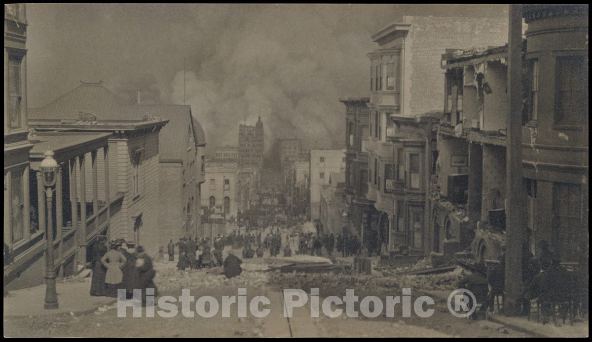 Photo Print : Arnold Genthe - After The Earthquake, San Francisco : Vintage Wall Art