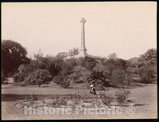 Photo Print : Colonel Lawrence Monument, Lucknow, India : Vintage Wall Art