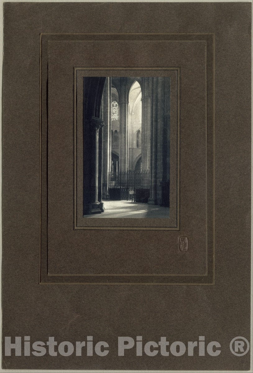 Photo Print : Frederick H. Evans - Height and Light in Bourges Cathedral : Vintage Wall Art
