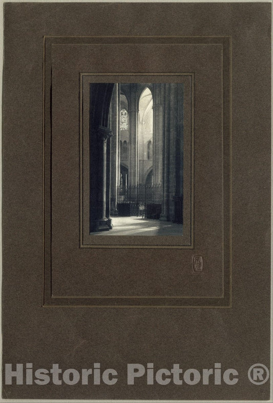 Photo Print : Frederick H. Evans - Height and Light in Bourges Cathedral : Vintage Wall Art