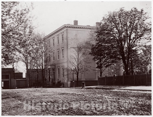 Photo Print : Alexander Gardner - Jeff. Davis House, Executive Mansion, C.S.A, Richmond : Vintage Wall Art