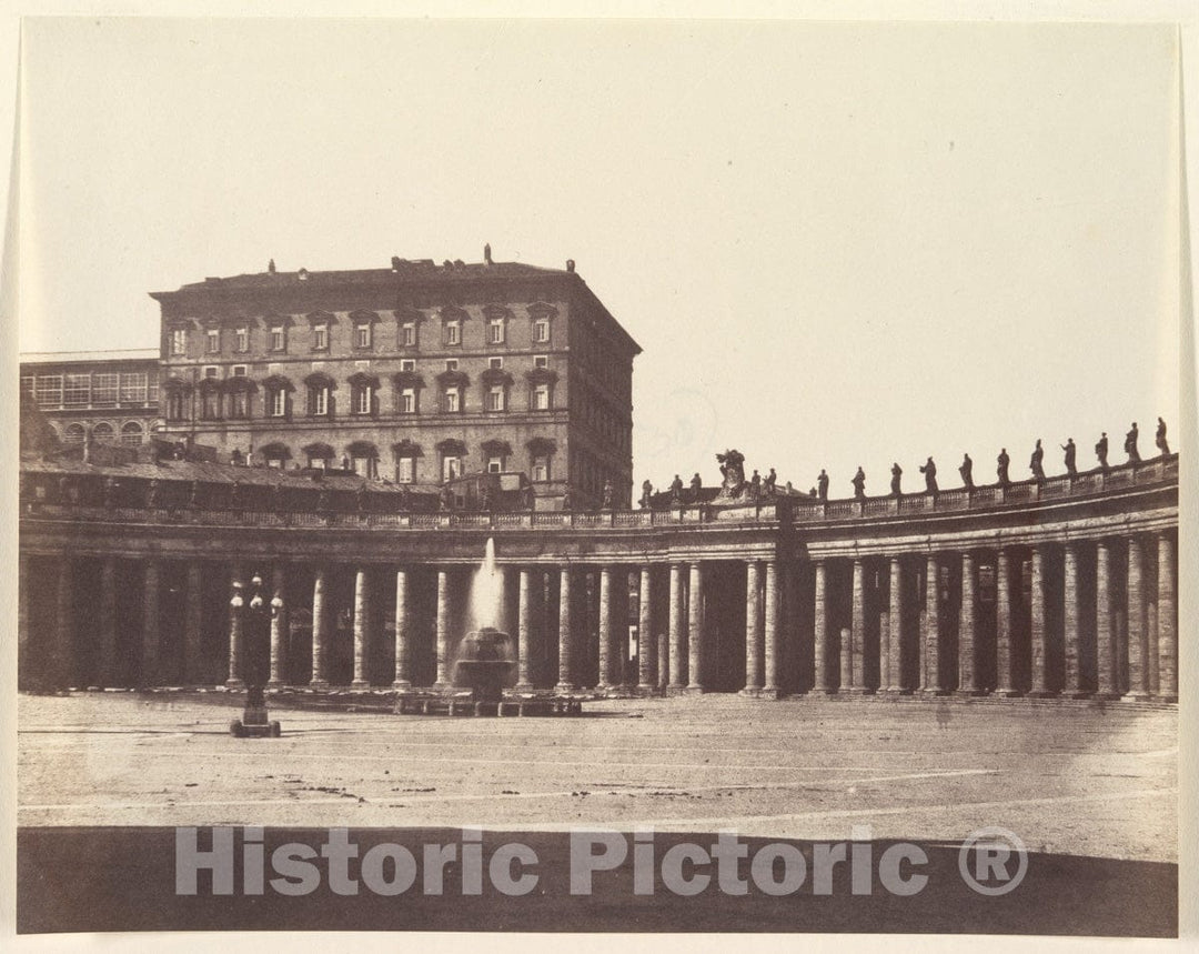 Photo Print : Piazza S. Pietro, Rome : Vintage Wall Art
