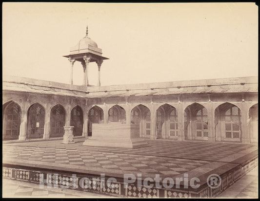 Photo Print : King Akbar's Tomb, Agra : Vintage Wall Art