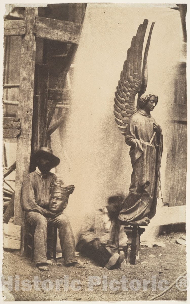 Photo Print : Auguste Mestral - Angel of The Passion, Sainte-Chapelle, Paris : Vintage Wall Art