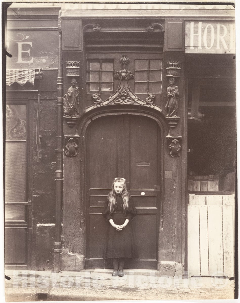 Photo Print : Eugène Atget - Rouen, Place Eau-de-Robec : Vintage Wall Art