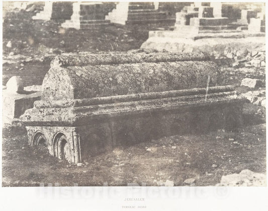 Photo Print : Auguste Salzmann - Jérusalem, Tombeau arabe : Vintage Wall Art