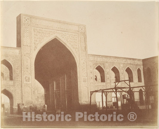 Photo Print : Possibly by Luigi Pesce - Court of The Mosque Gawhar Shad, Meshed, 1418 (?) : Vintage Wall Art