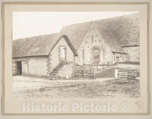 Art Print : Frederick H. Evans - Tithe Barn, Great Cokkeswell 2 : Vintage Wall Art