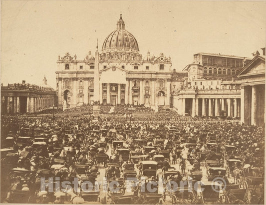 Photo Print : Benediction of The Pope on Easter Sunday : Vintage Wall Art