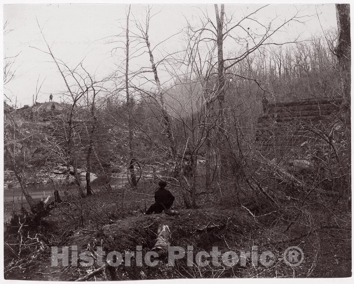 Photo Print : Timothy H. O'sullivan - Bull Run. Blackburn's Ford 2 : Vintage Wall Art