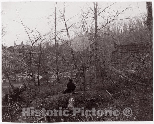 Photo Print : Timothy H. O'sullivan - Bull Run. Blackburn's Ford 2 : Vintage Wall Art
