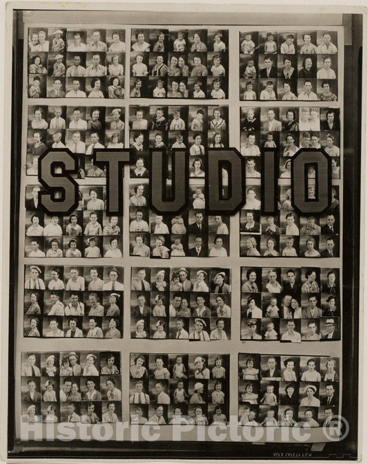 Photo Print : Walker Evans - Penny Picture Display, Savannah : Vintage Wall Art