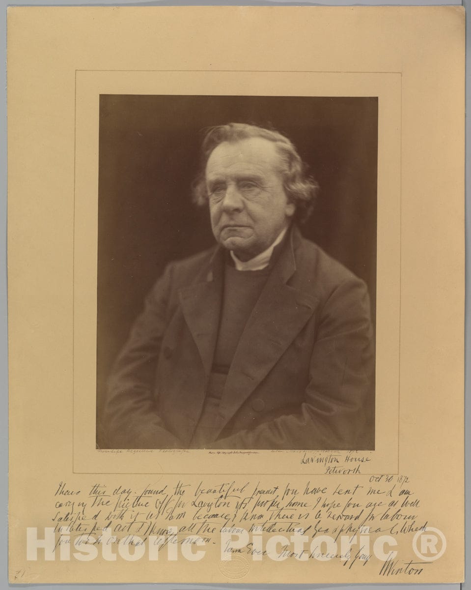 Photo Print : Julia Margaret Cameron - The Lord Bishop of Winchester, Samuel Wilberforce : Vintage Wall Art