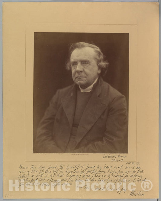 Photo Print : Julia Margaret Cameron - The Lord Bishop of Winchester, Samuel Wilberforce : Vintage Wall Art