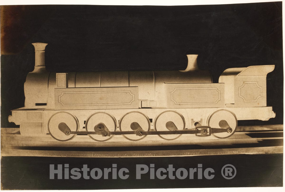 Photo Print : Dominique Roman - Model of a P.L.M. Locomotive : Vintage Wall Art