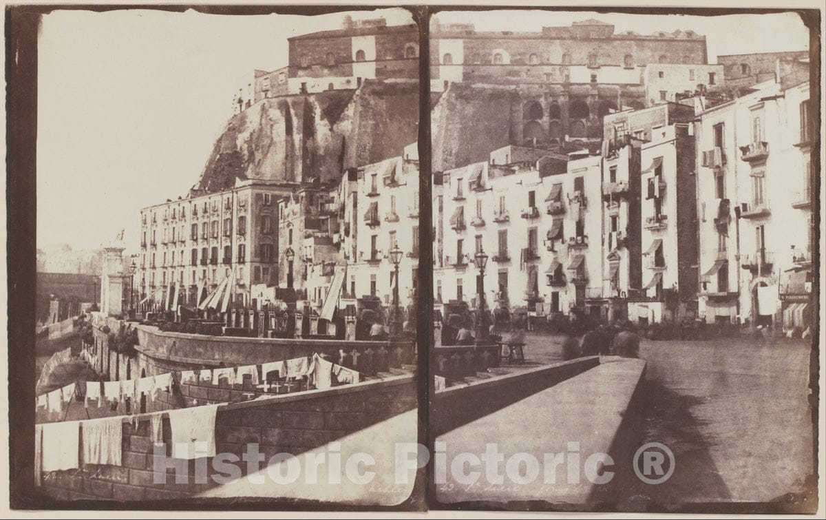 Photo Print : Calvert Richard Jones - Santa Lucia, Naples : Vintage Wall Art