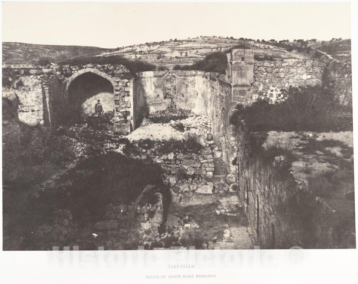Photo Print : Auguste Salzmann - Jérusalem, Église de Sainte-Marie-Madeleine : Vintage Wall Art