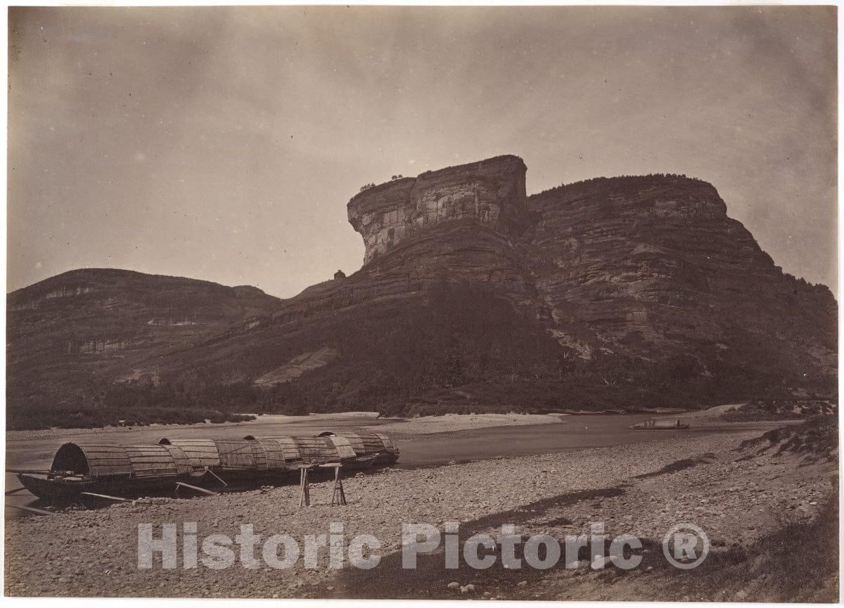 Photo Print : Lai Fong - Temple of Tai-Wang at Wu ü Near Sing Chang Tea Mart : Vintage Wall Art