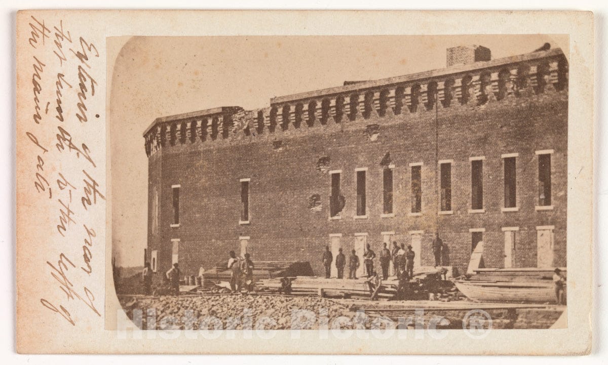 Art Print : Edward Anthony - The Evacuation of Fort Sumter, April 1861-407336 : Vintage Wall Art
