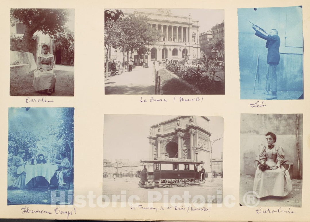 Art Print : Album of 131 Views of a French Family & Their Travels - Artist Unknown : Vintage Wall Art
