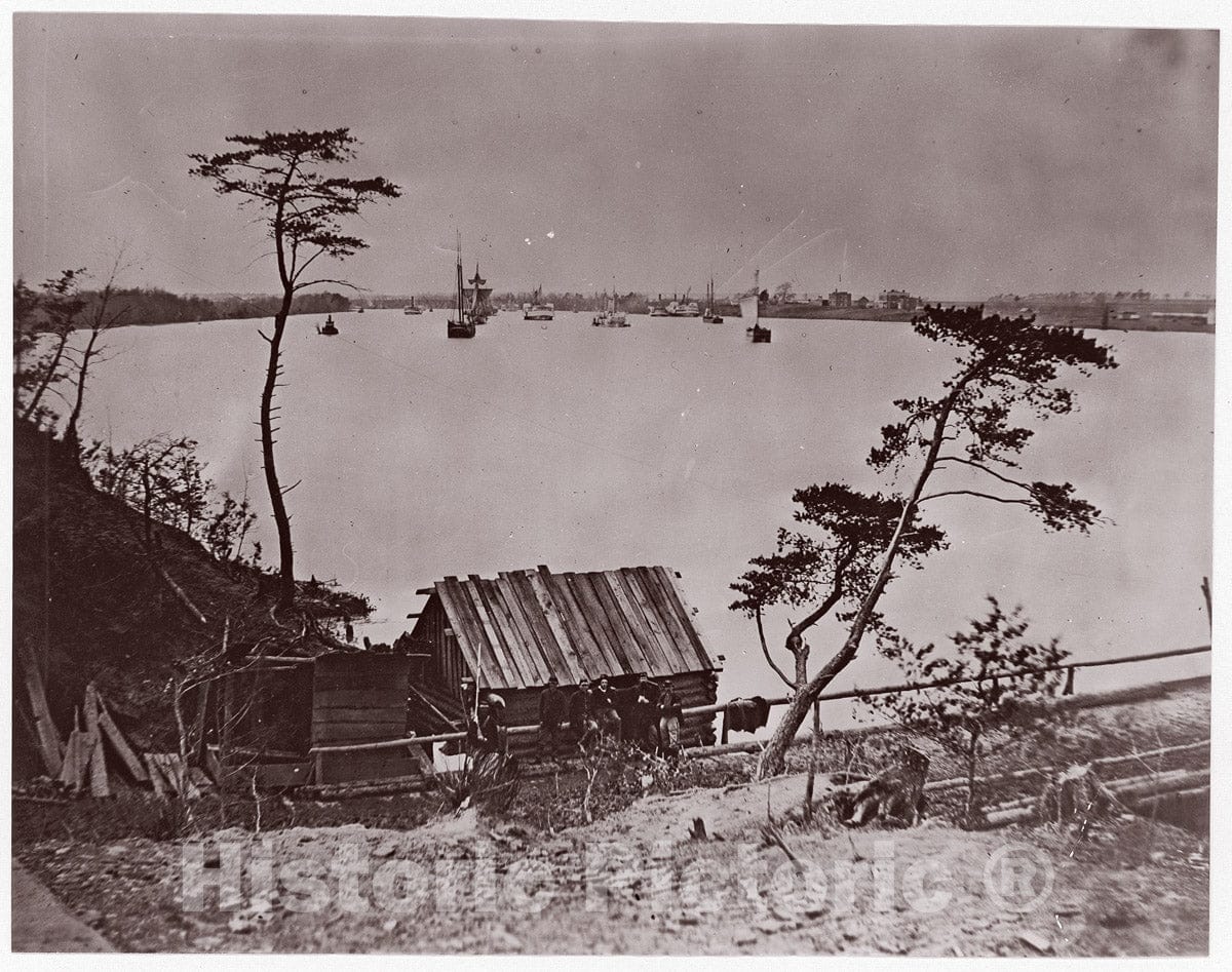 Photo Print : Timothy H. O'sullivan - White House Landing, Pamunkey River 4 : Vintage Wall Art