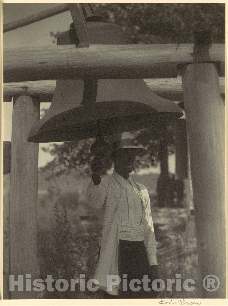 Photo Print : Doris Ulmann - Bell Ringer Outside a Church : Vintage Wall Art