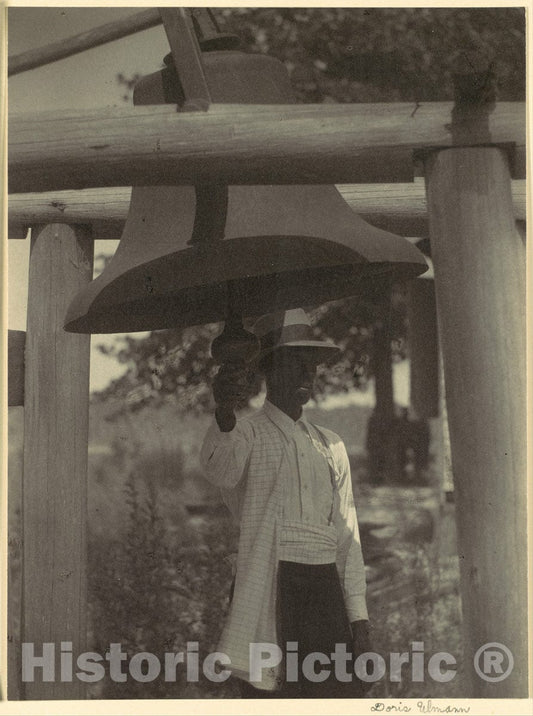 Photo Print : Doris Ulmann - Bell Ringer Outside a Church : Vintage Wall Art