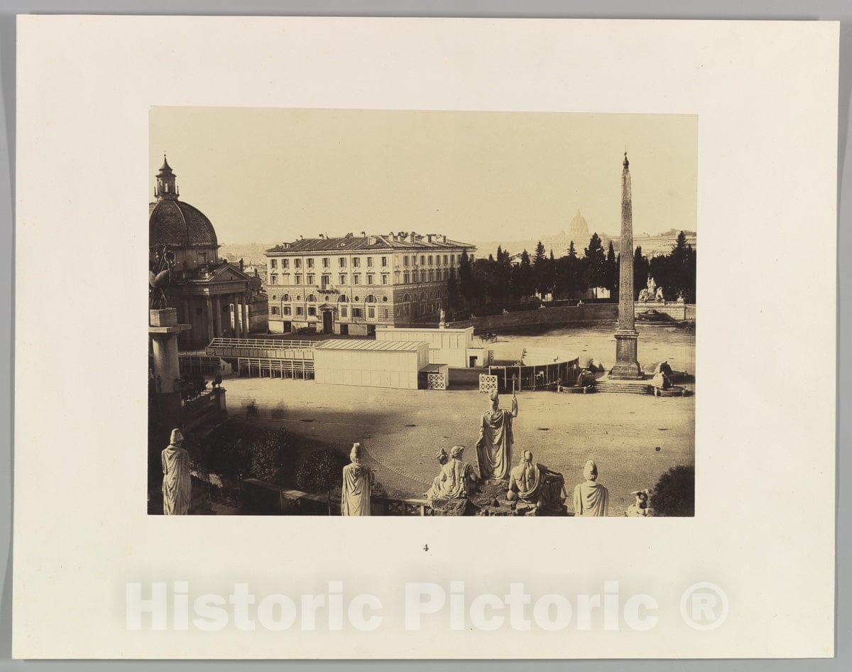 Photo Print : Piazza del Popolo, Rome : Vintage Wall Art