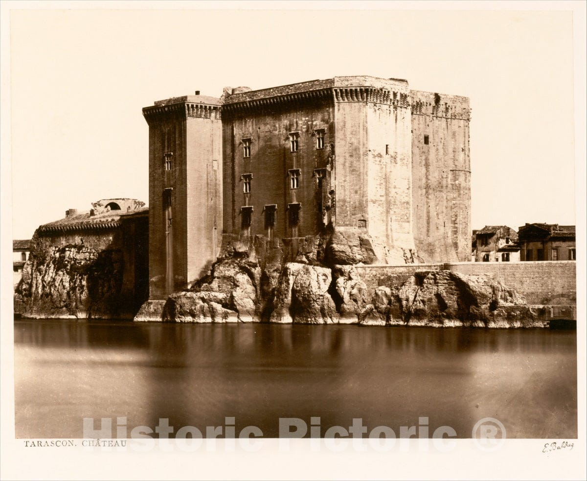 Photo Print : Édouard Baldus - Tarascon, Château : Vintage Wall Art