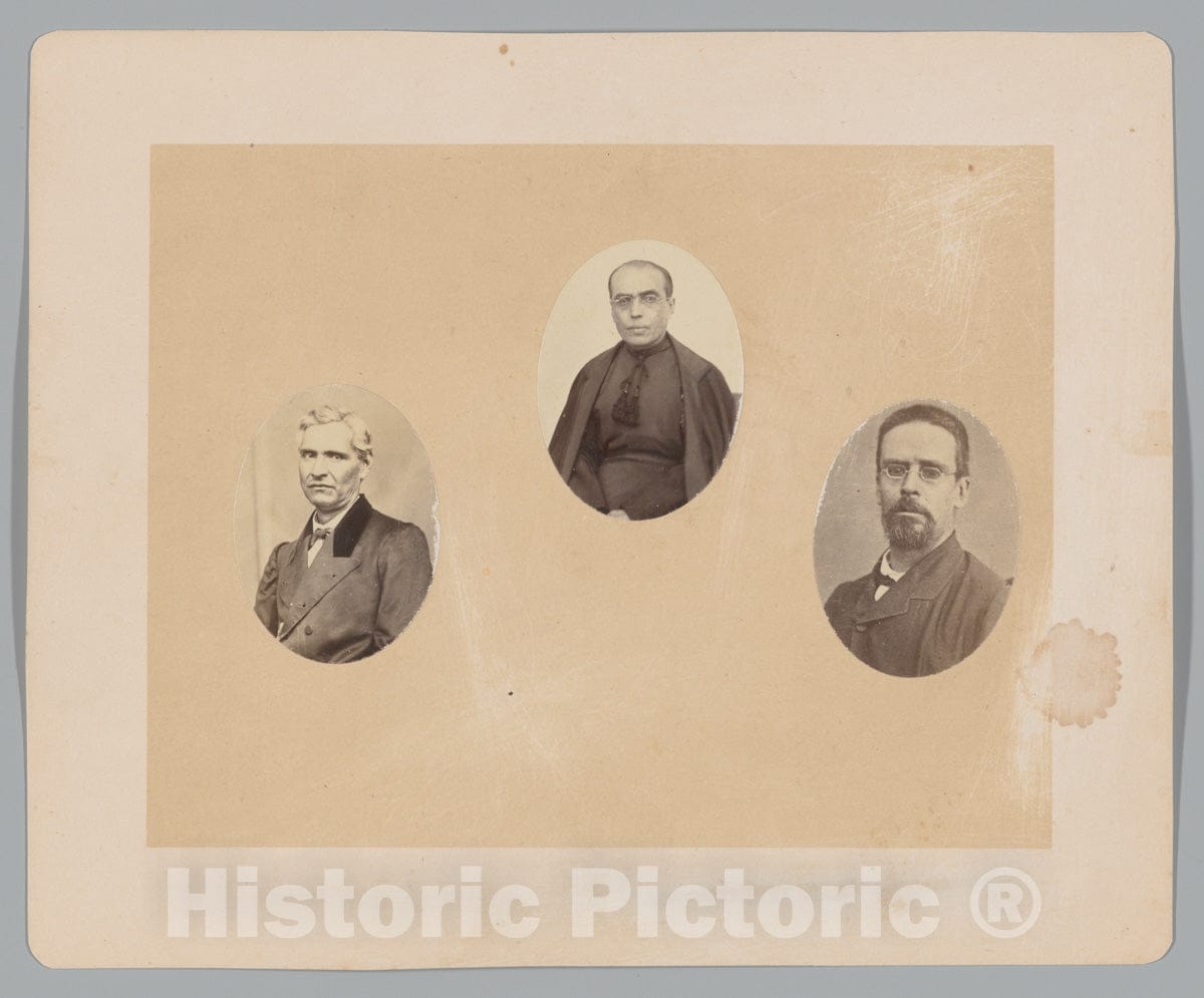 Photo Print : François Aubert - Three Portraits : Vintage Wall Art