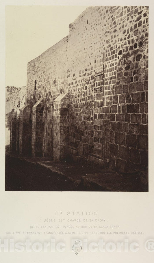 Photo Print : IIE Station. Jesus est Charge de sa Croix. - Artist: Louis de Clercq - Created: 1860 : Vintage Wall Art