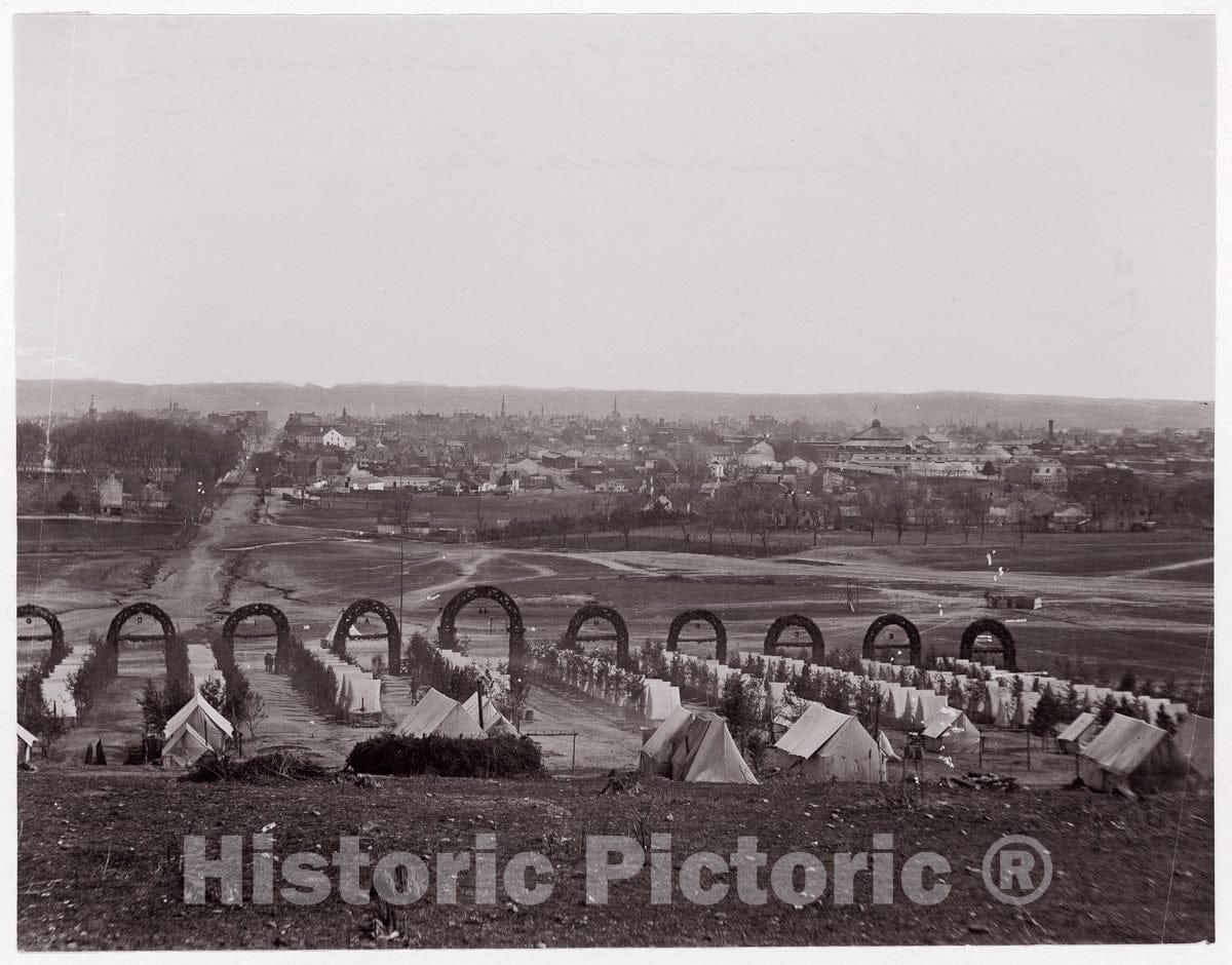 Photo Print : Formerly Mathew B. Brady - Camp of 44th New York Infantry 1 : Vintage Wall Art