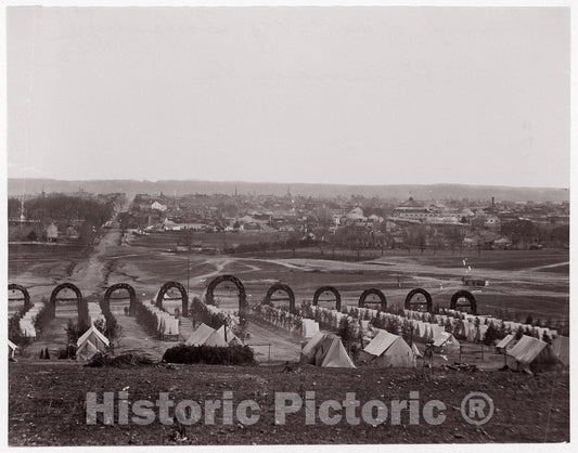 Photo Print : Formerly Mathew B. Brady - Camp of 44th New York Infantry 1 : Vintage Wall Art