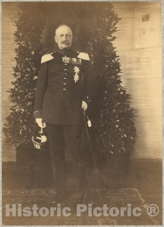 Photo Print : Frank Eugene - H.R.H. King Friedrich August of Saxony, Taken Shortly Before Dethronement : Vintage Wall Art