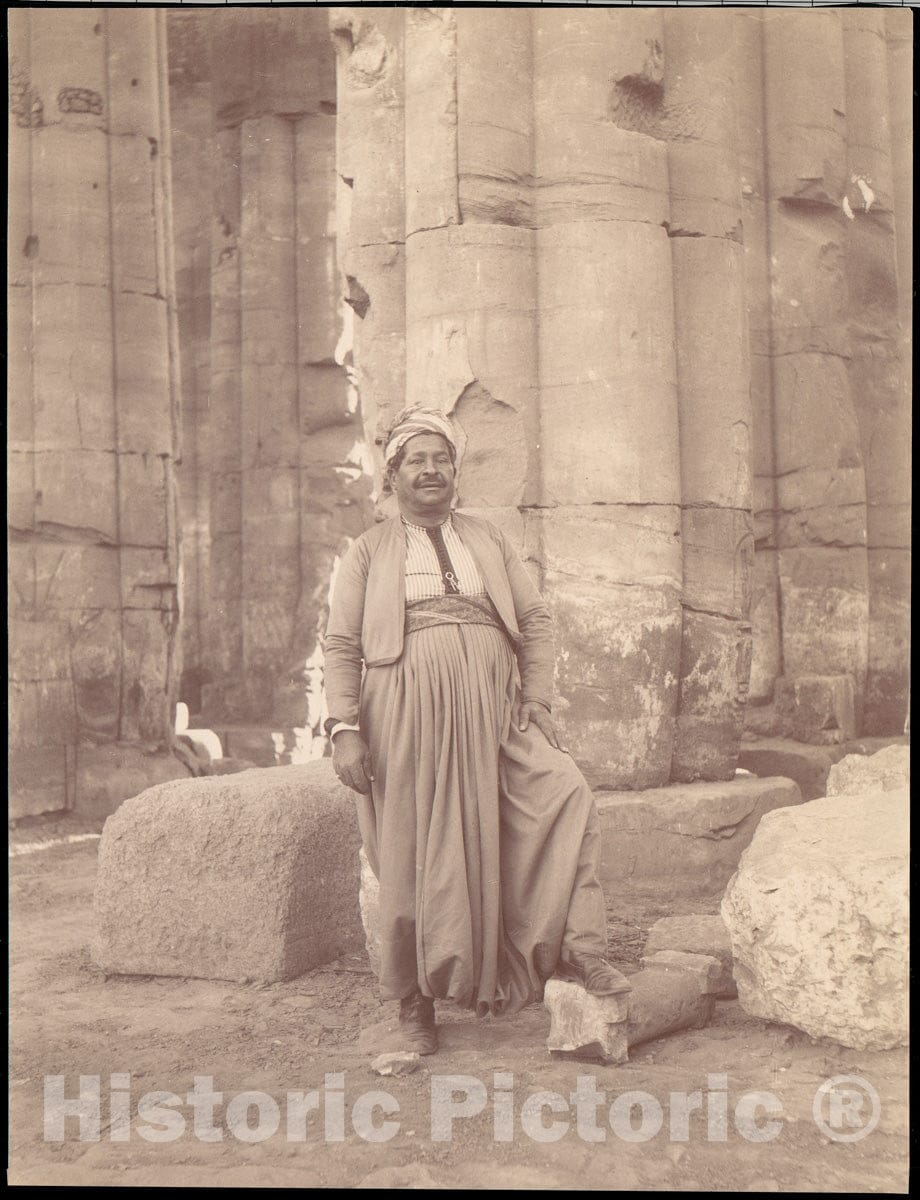 Photo Print : Dragoman in Temple : Vintage Wall Art