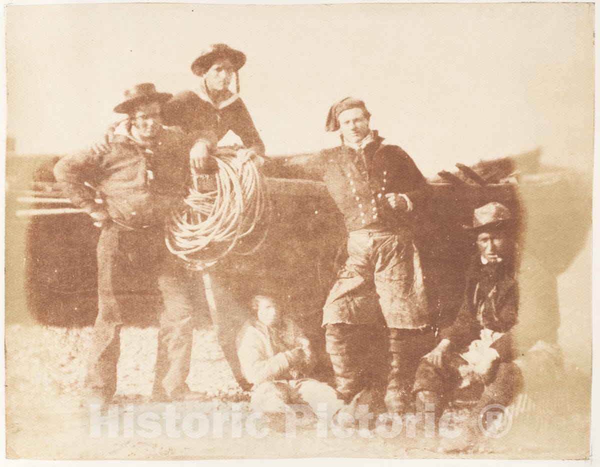 Photo Print : Hill and Adamson - Newhaven Group 2 : Vintage Wall Art