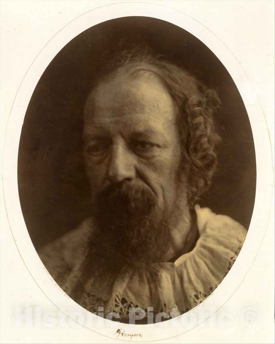 Photo Print : Julia Margaret Cameron - Alfred, Lord Tennyson 2 : Vintage Wall Art