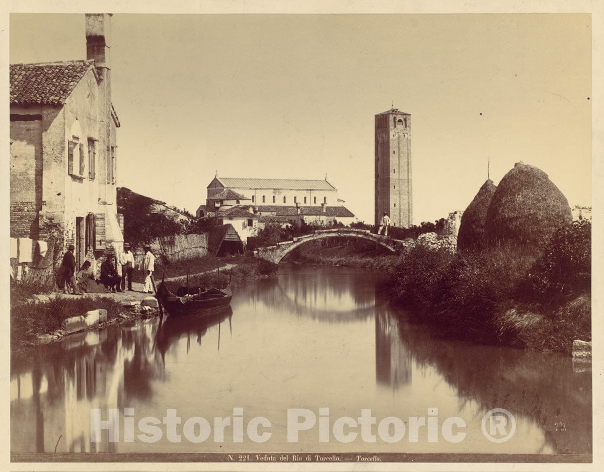 Photo Print : Veduta del Rio di Torcello : Vintage Wall Art