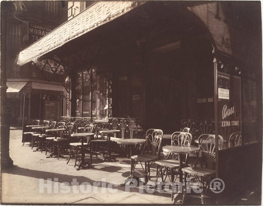 Photo Print : Eugène Atget - Café, Avenue de la Grande-Armée : Vintage Wall Art