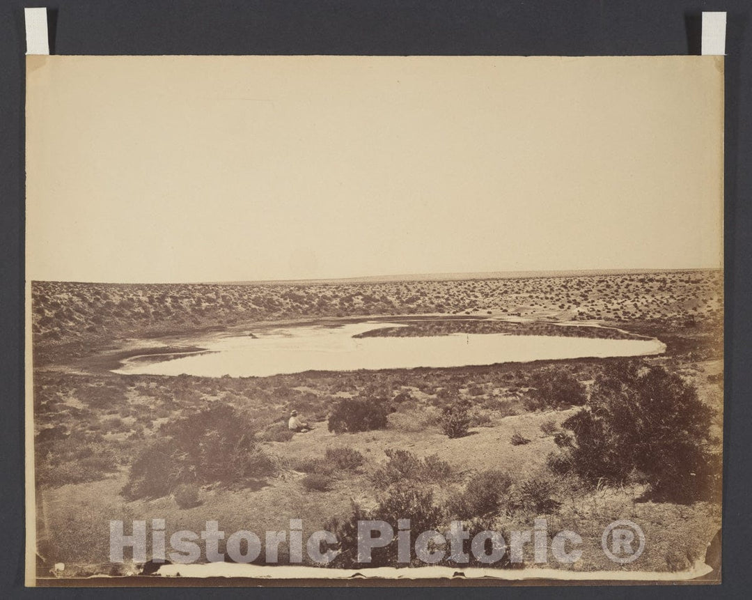 Photo Print : Timothy H. O'sullivan - Desert Lake, Near Ragtown, Nevada : Vintage Wall Art