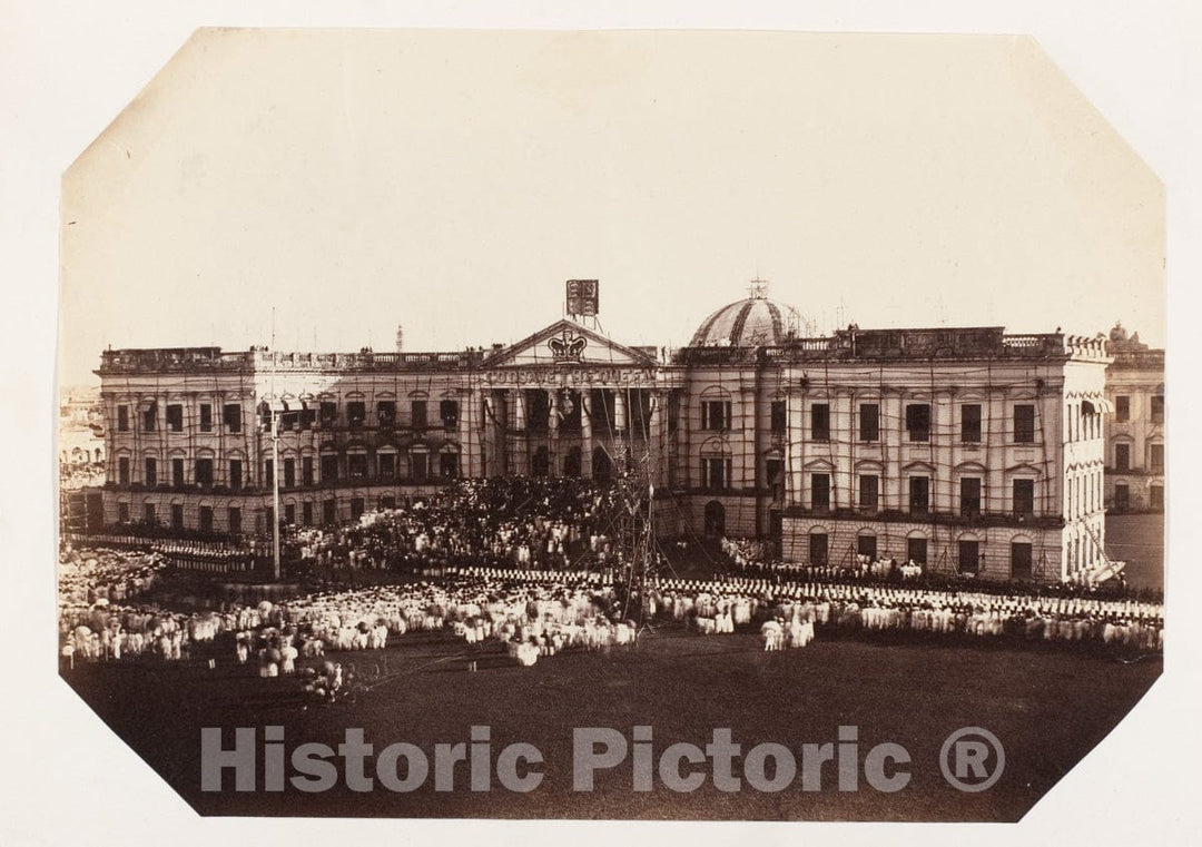 Photo Print : Queens Proclamation, Government House, Calcutta, November 1858 : Vintage Wall Art