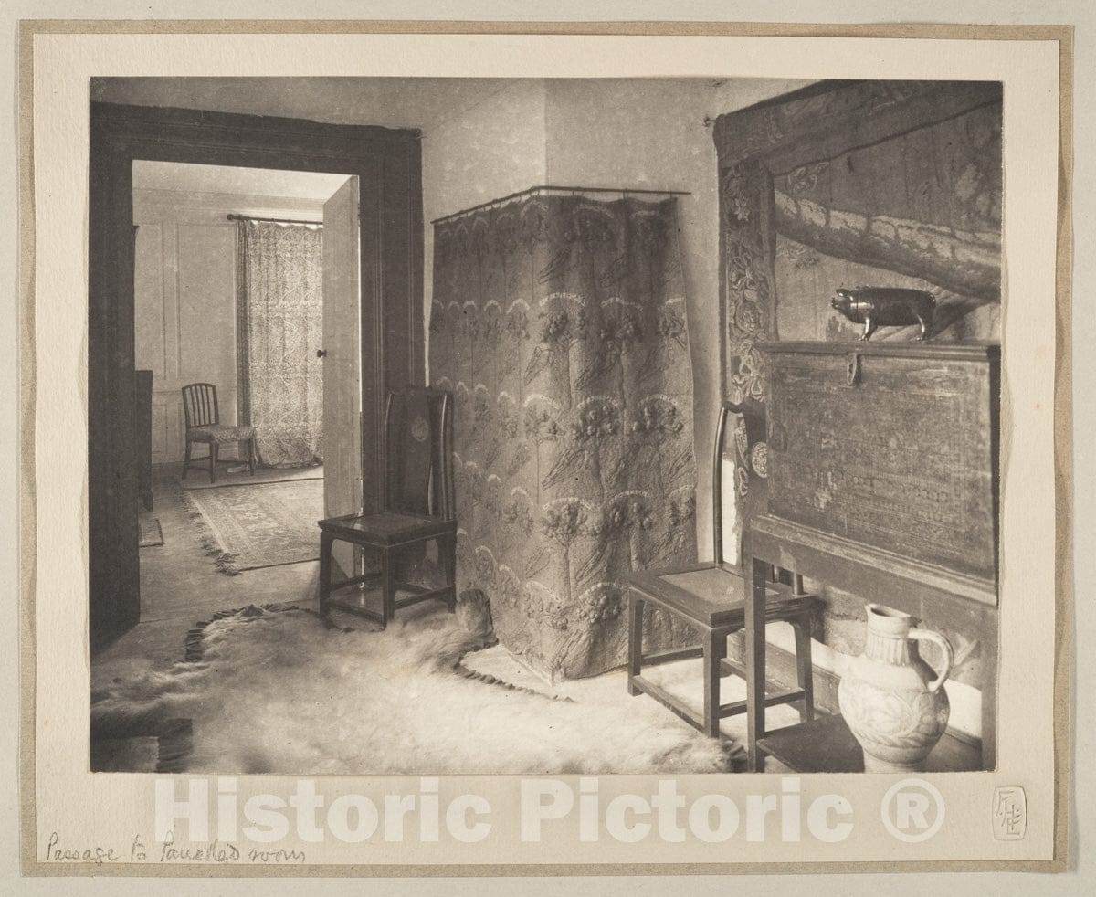 Art Print : Frederick H. Evans - Passage to Panelled Room : Vintage Wall Art
