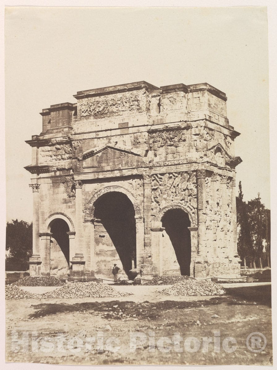 Photo Print : Édouard Baldus - Roman Arch at Orange : Vintage Wall Art