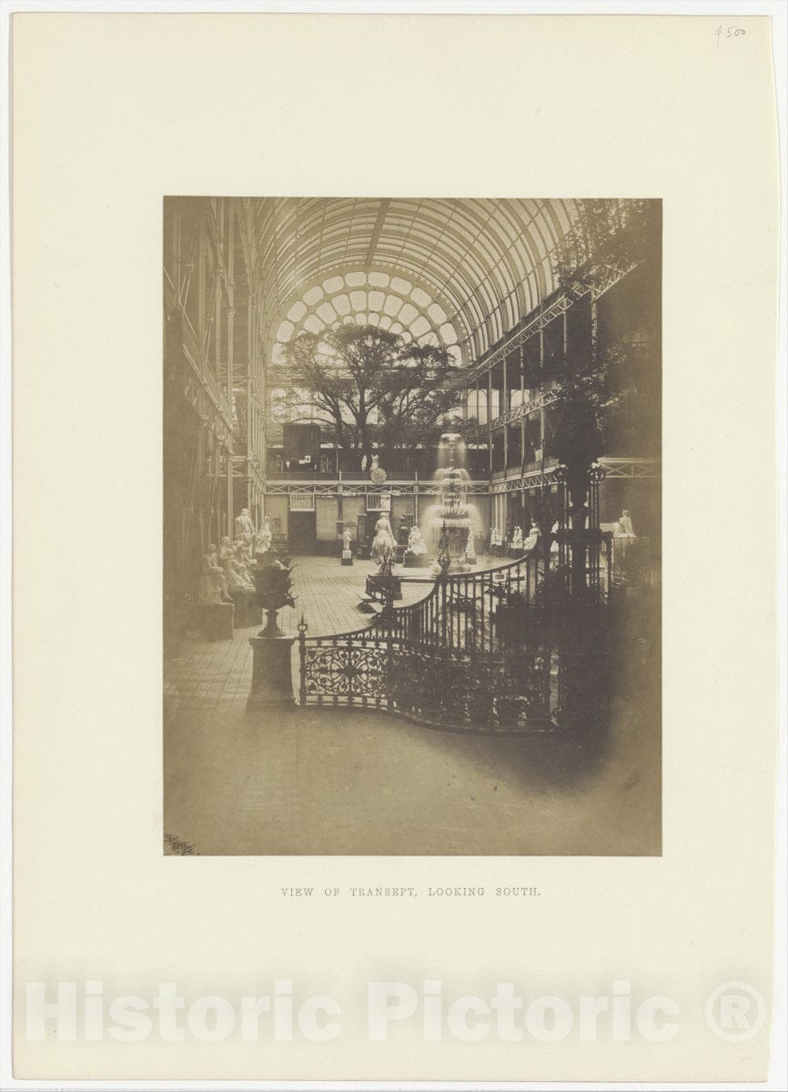 Photo Print : Hugh Owen - View of Transept, Looking South : Vintage Wall Art