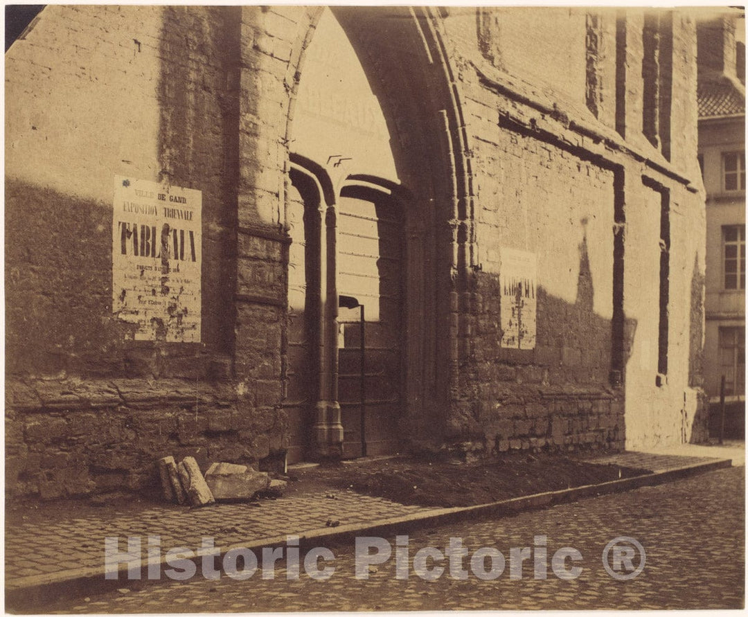 Photo Print : Charles D'Hoy - Doorway of Predikheevenkerk, Gent, Belgium : Vintage Wall Art