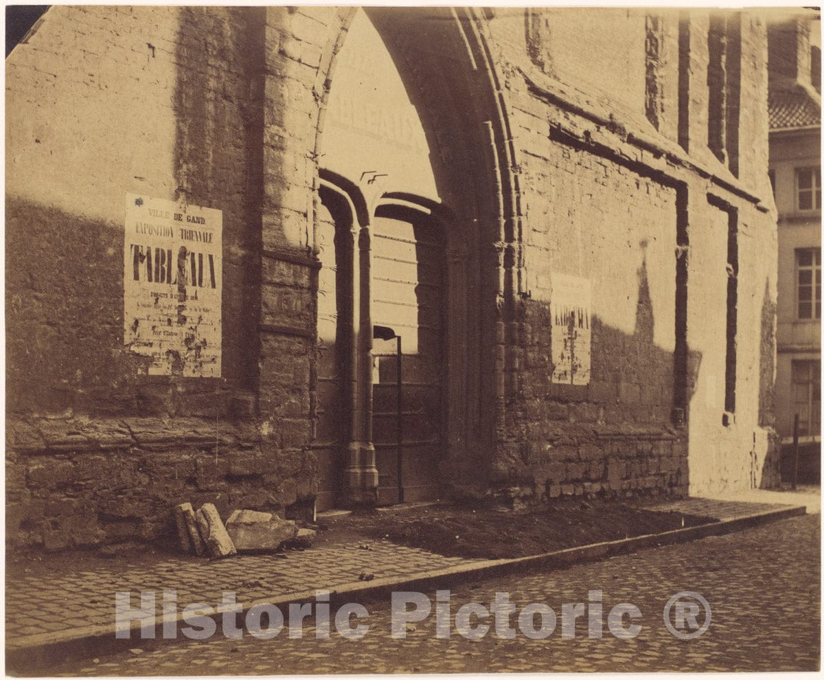 Photo Print : Charles D'Hoy - Doorway of Predikheevenkerk, Gent, Belgium : Vintage Wall Art