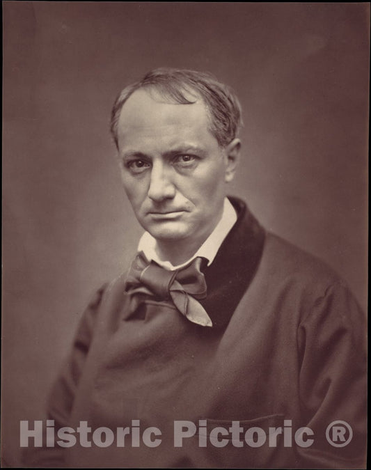 Art Print : Étienne Carjat - Charles Baudelaire : Vintage Wall Art