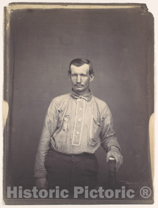Photo Print : Oliver H. Willard - Man Holding Patent Office Book : Vintage Wall Art