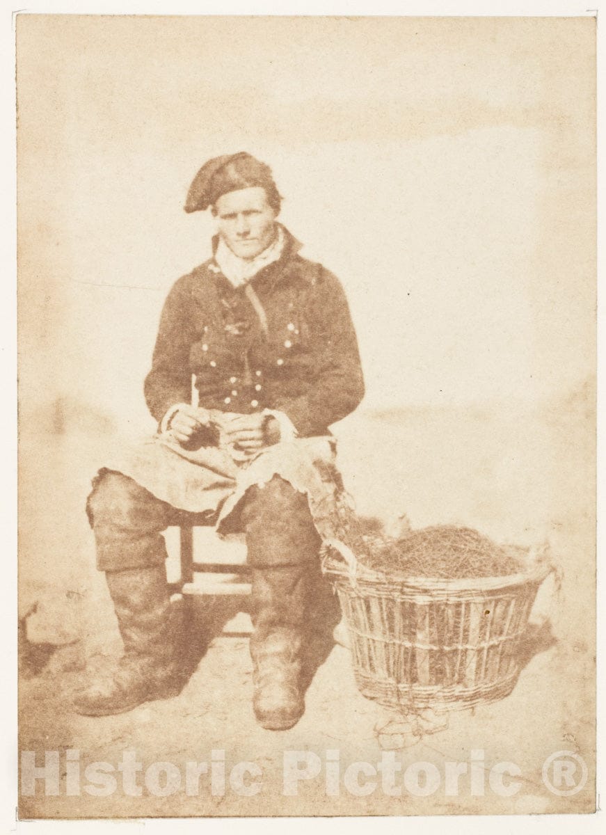 Photo Print : Hill and Adamson - Newhaven Fisherman 2 : Vintage Wall Art